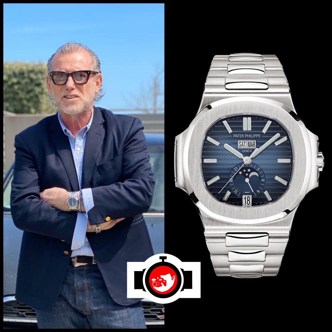 business man Alessandro Squarzi spotted wearing a Patek Philippe 5726/1A-014