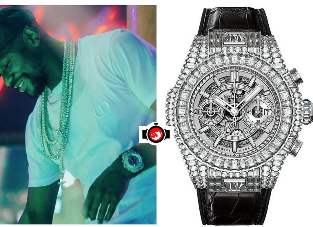boxer Floyd Mayweather spotted wearing a Hublot 