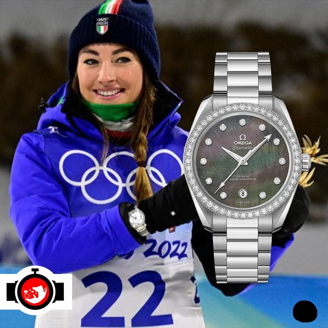 athlete Dorothea Wierer spotted wearing a Omega 220.15.34.20.57.001