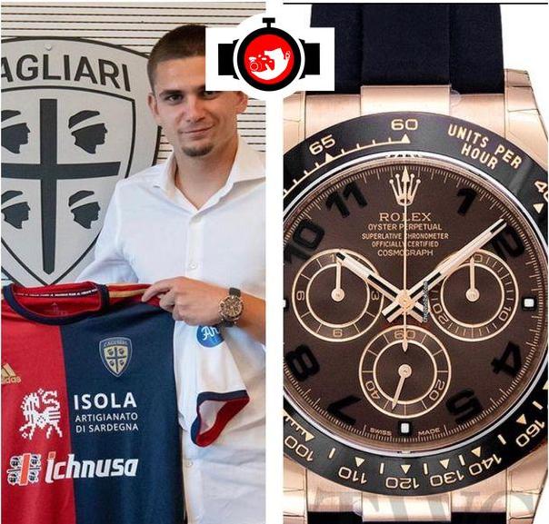 footballer Marin Razvan spotted wearing a Rolex 116515