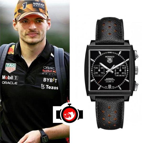 pilot Max Verstappen spotted wearing a Tag Heuer CAW211M.FC6324