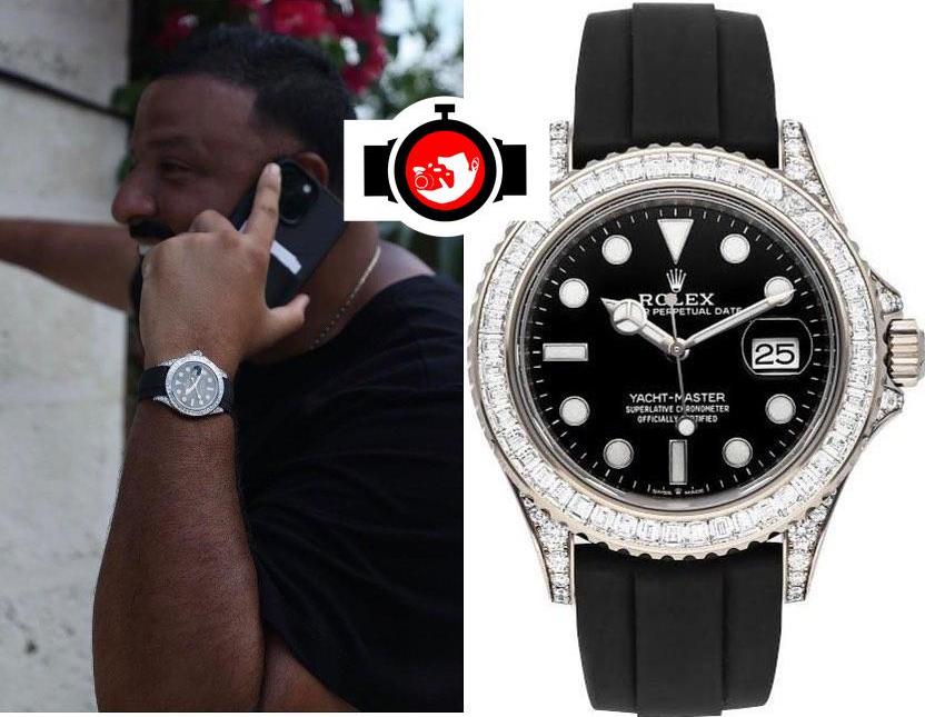 musician DJ Khaled spotted wearing a Rolex 226679TBR