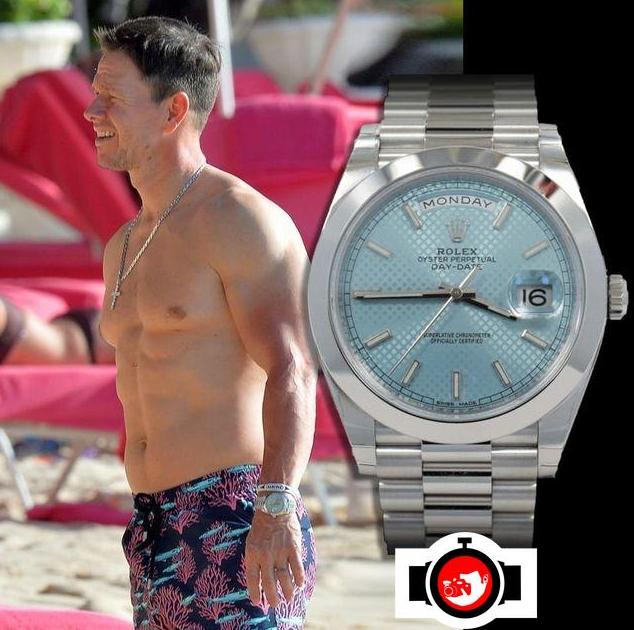 actor Mark Wahlberg spotted wearing a Rolex 