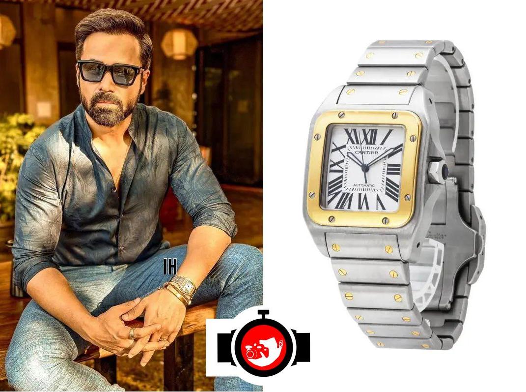 actor Emraan Hashmi spotted wearing a Cartier W200728G