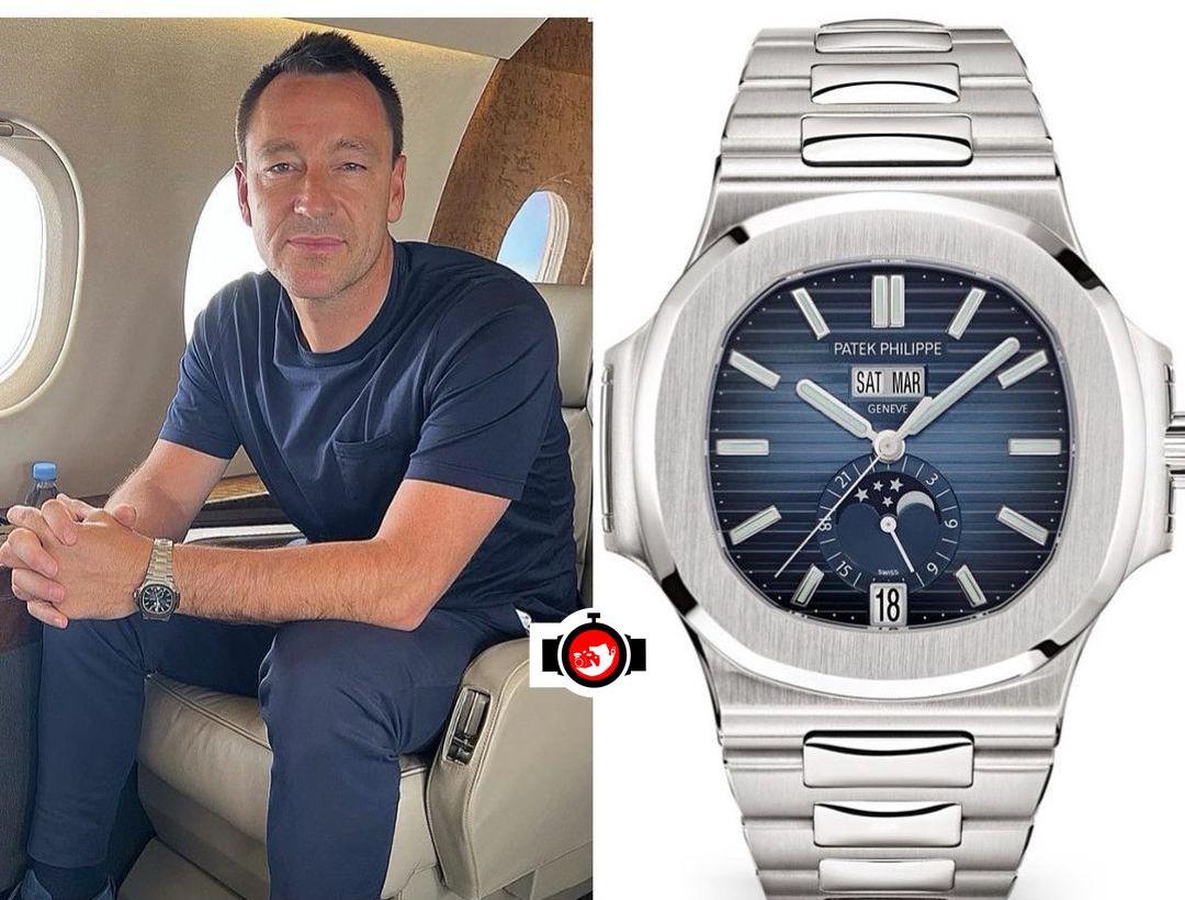 footballer John Terry spotted wearing a Patek Philippe 5726//1A