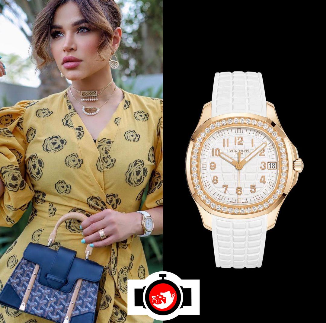 influencer Noha Nabil spotted wearing a Patek Philippe 5268/200R-001