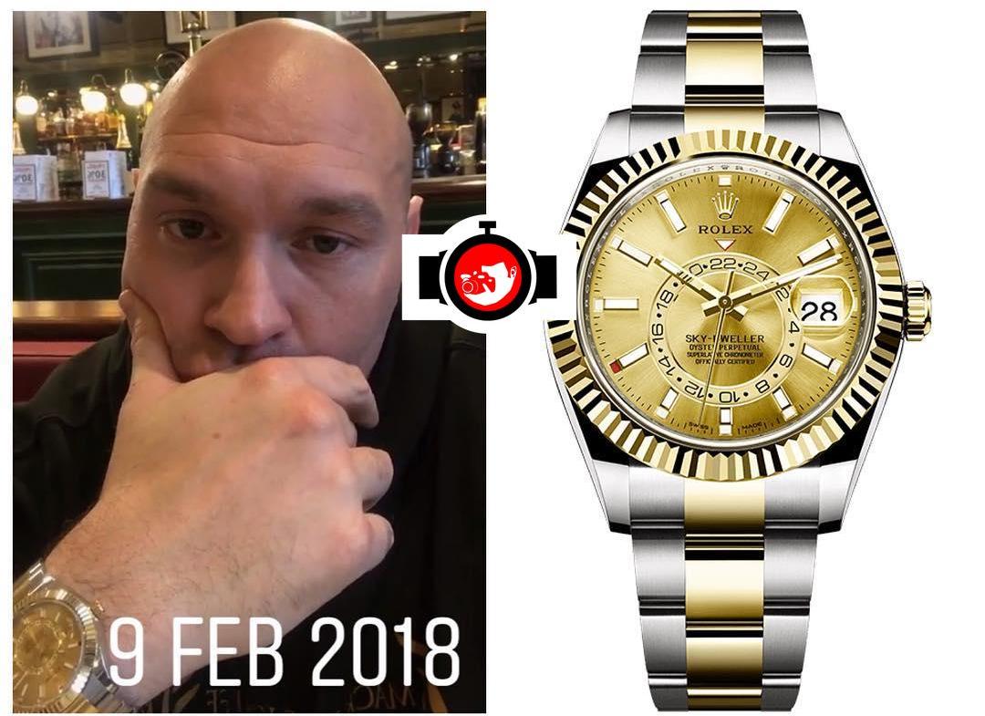 boxer Tyson Fury spotted wearing a Rolex 326933