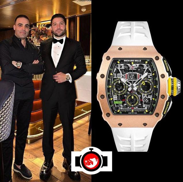 business man Omid spotted wearing a Richard Mille RM11-03