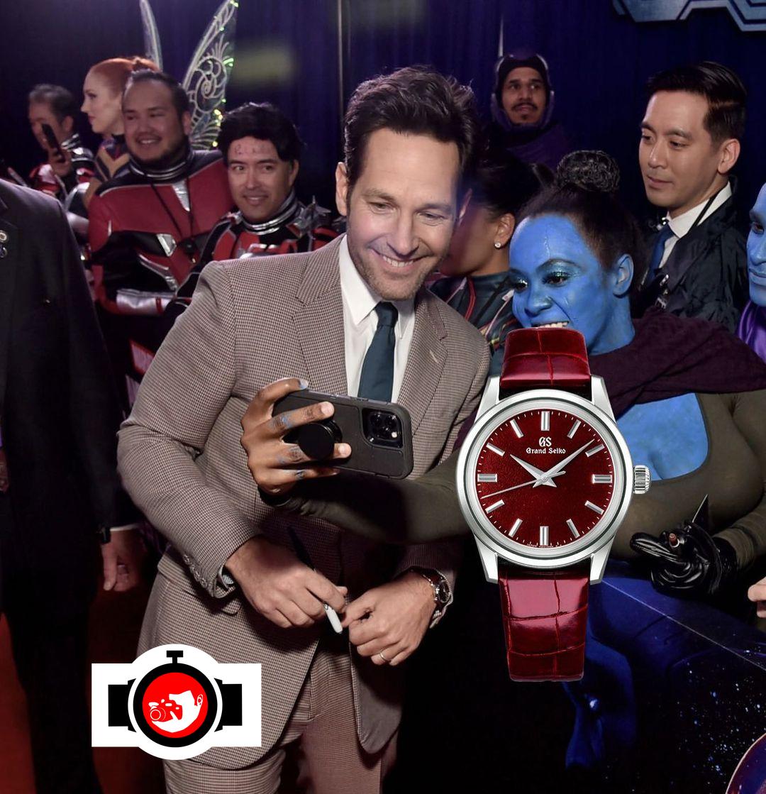 actor Paul Rudd spotted wearing a Grand Seiko SBGW287