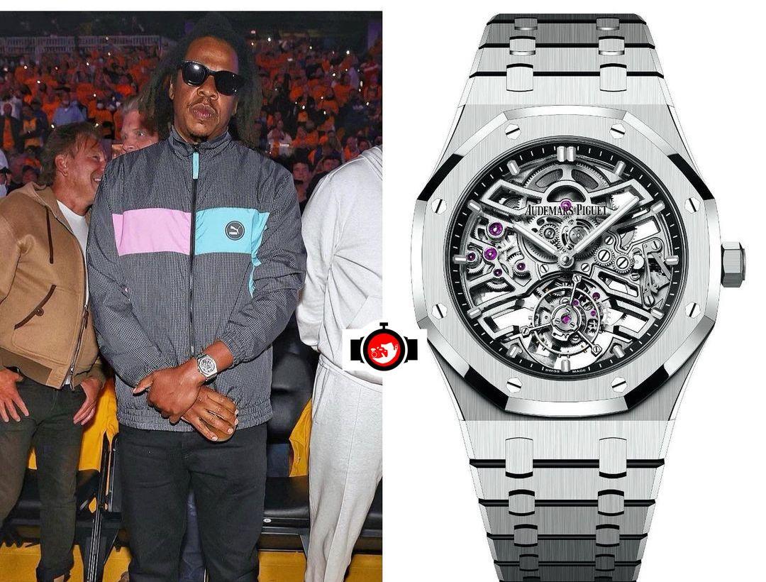 Inside Jay-Z's Impressive Watch Collection: A Look at the 50th Anniversary Stainless Steel Audemars Piguet Royal Oak Open Worked ‘Skeleton’ Tourbillon