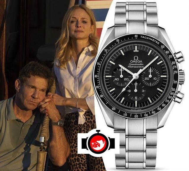 actor Dennis Quaid spotted wearing a Omega 