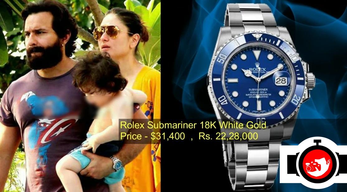 Saif Ali Khan's Rolex Submariner in 18k White Gold is a Timeless Classic