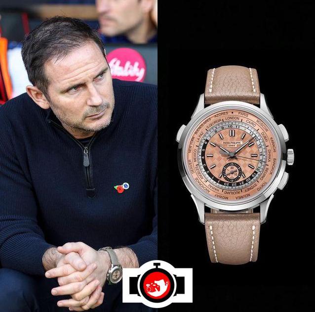 football manager Frank Lampard spotted wearing a Patek Philippe 5935A