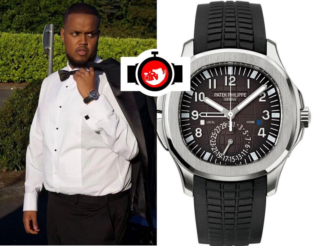 youtuber Chunkz spotted wearing a Patek Philippe 5164A