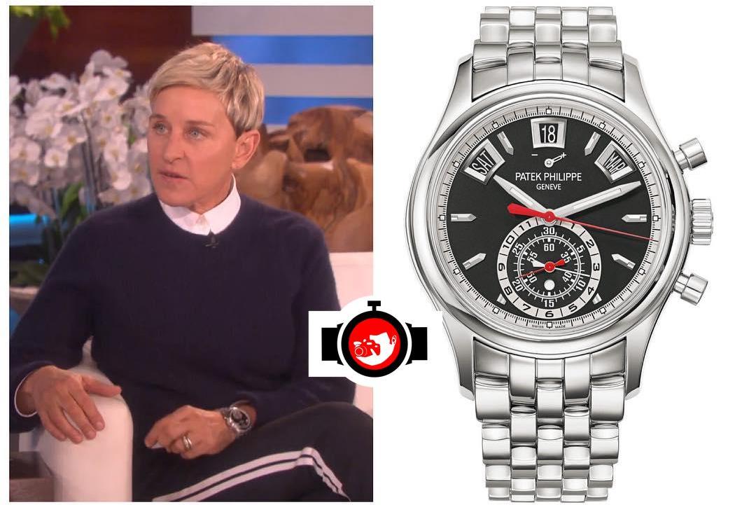 television presenter Ellen spotted wearing a Patek Philippe 5960/1A