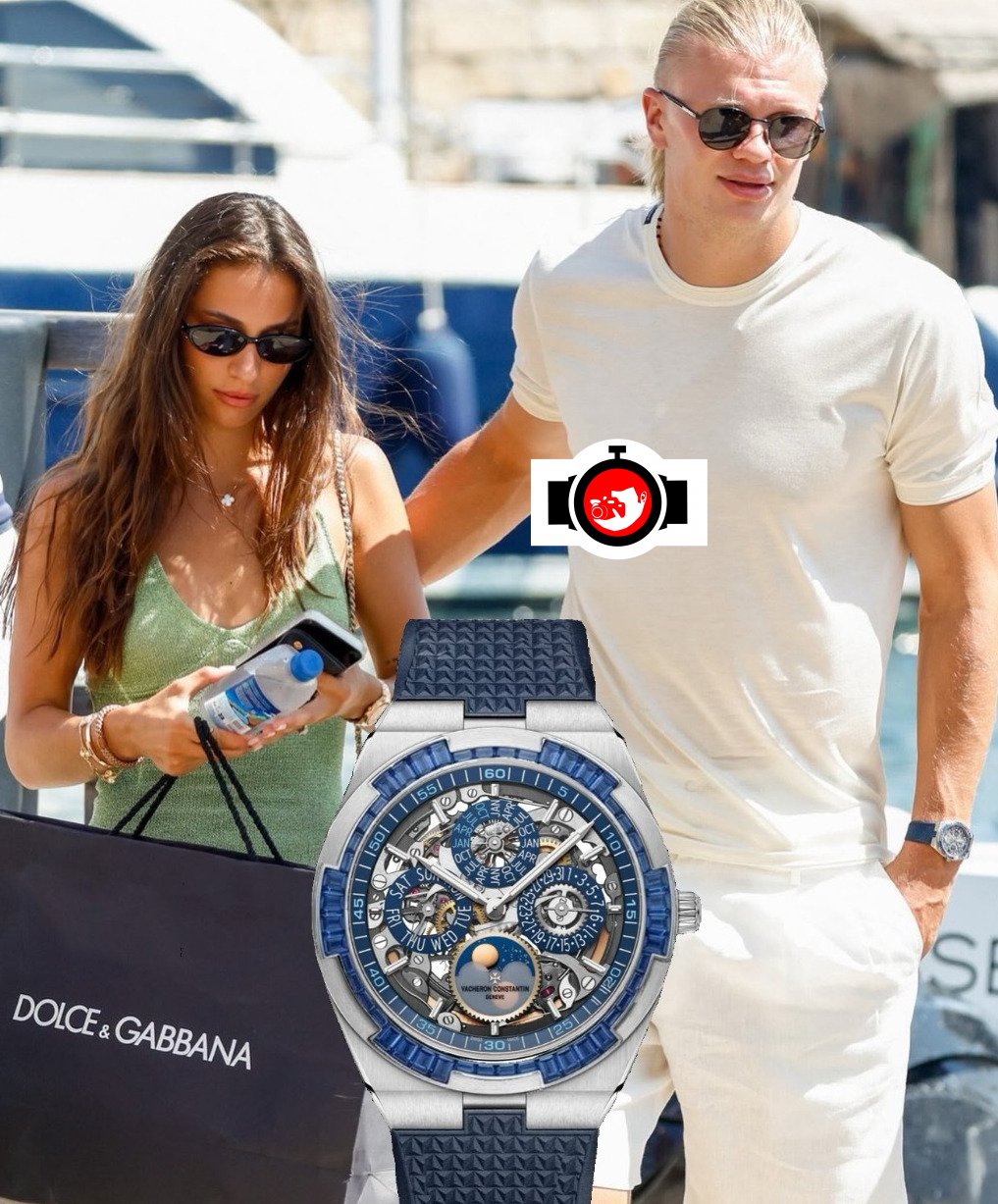 footballer Erling Haaland spotted wearing a Vacheron Constantin 4300V/220G