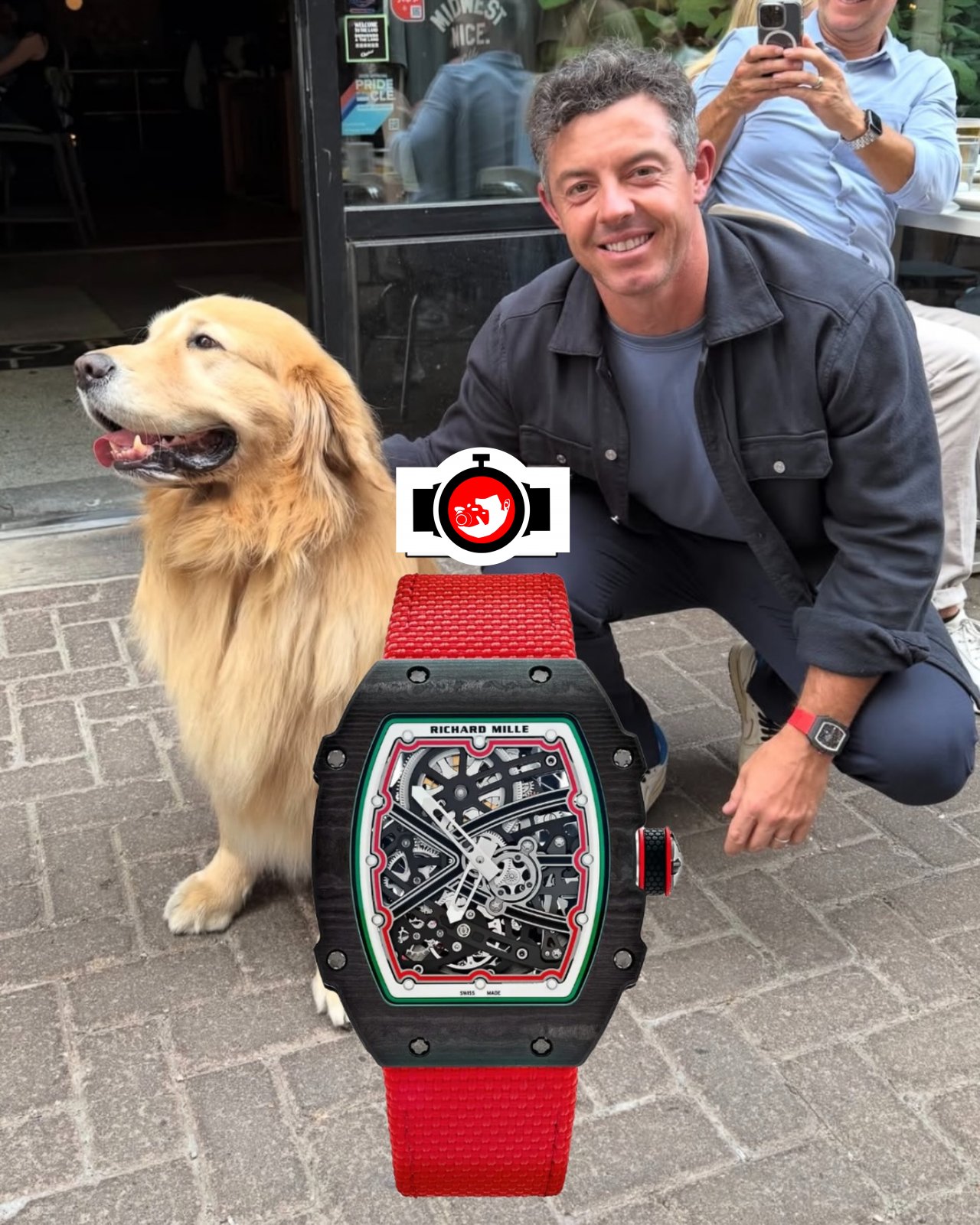 golfer Rory Mcllroy spotted wearing a Richard Mille RM 67-02