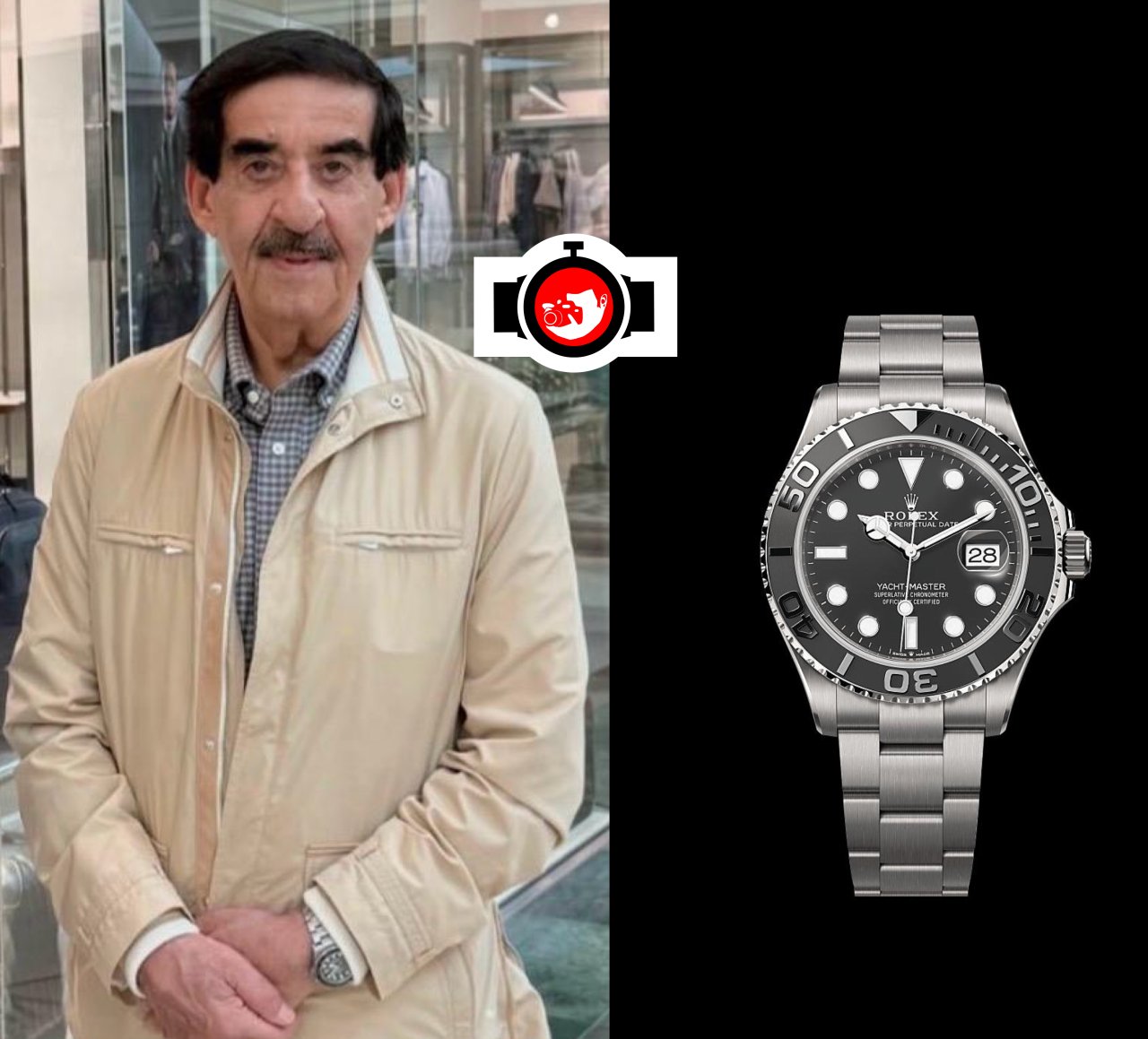 royal Saud bin Rashid Al Mu'alla spotted wearing a Rolex 226658