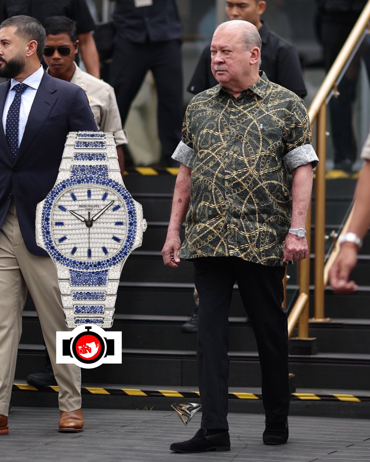 royal Sultan Ibrahim spotted wearing a Patek Philippe 7118/1451G