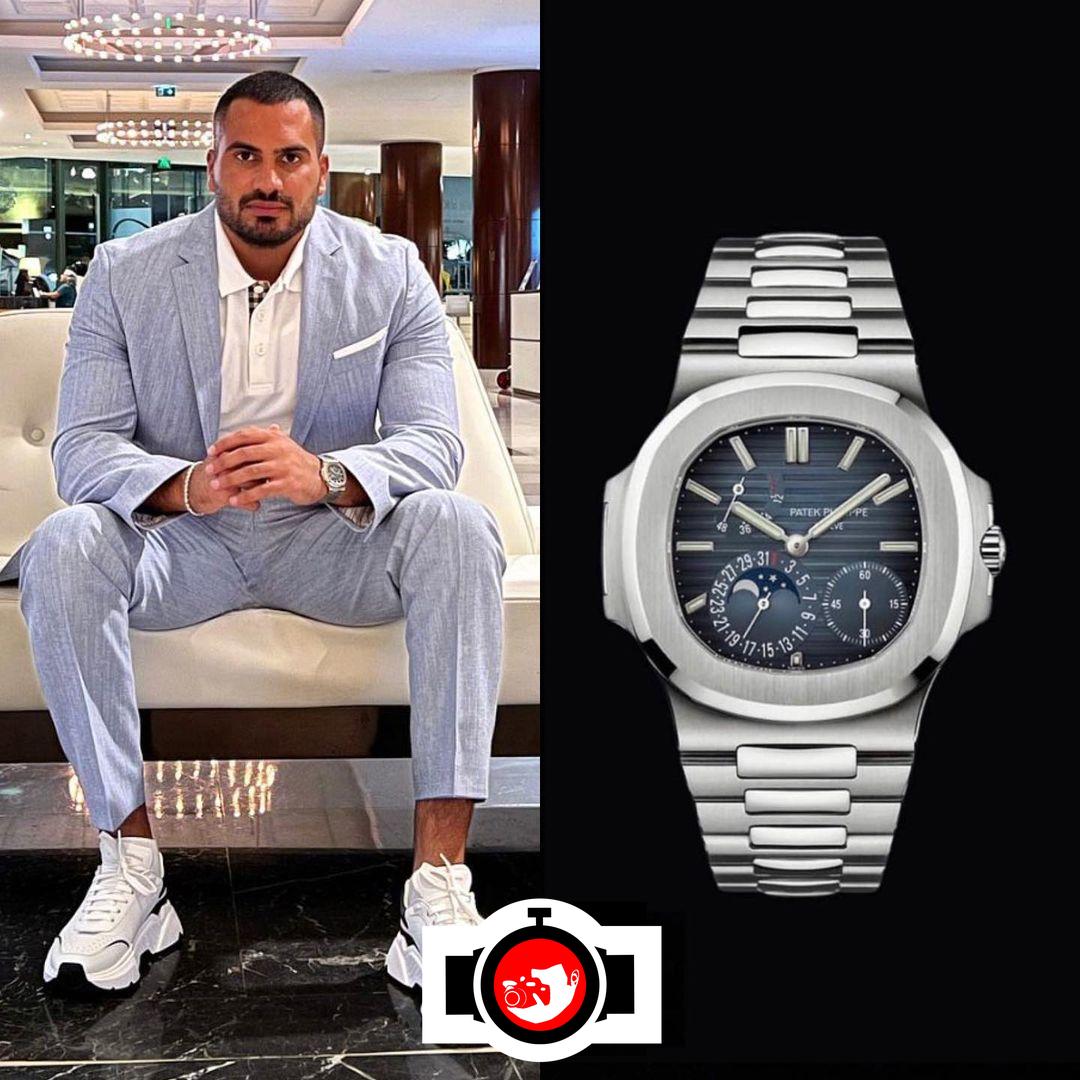 cricketer Mohammad Sheikh spotted wearing a Patek Philippe 5712/1A-001