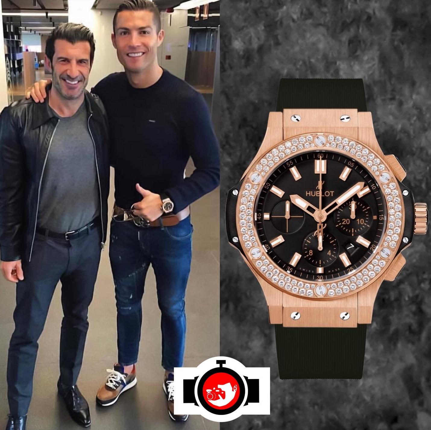 footballer Cristiano Ronaldo spotted wearing a Hublot 301PX1180RX1104