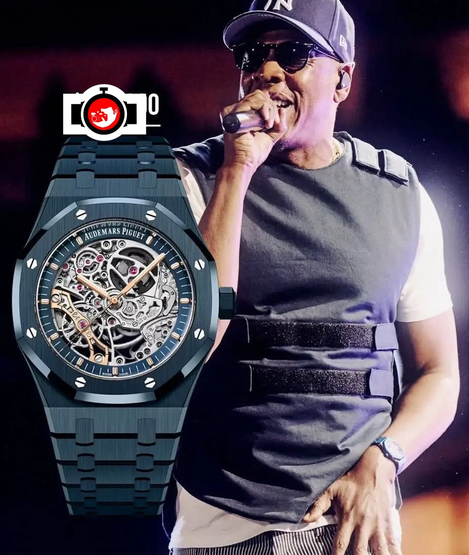 rapper Jay-Z spotted wearing a Audemars Piguet 15416CD