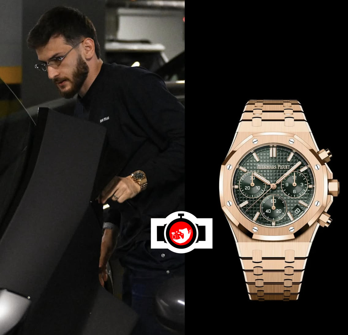 footballer Khvicha Kvaratskhelia spotted wearing a Audemars Piguet 26240OR