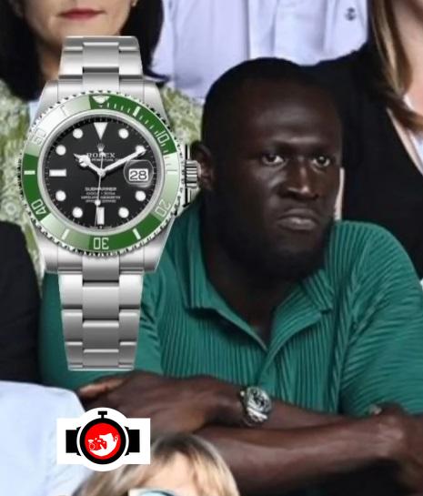 rapper Stormzy spotted wearing a Rolex 