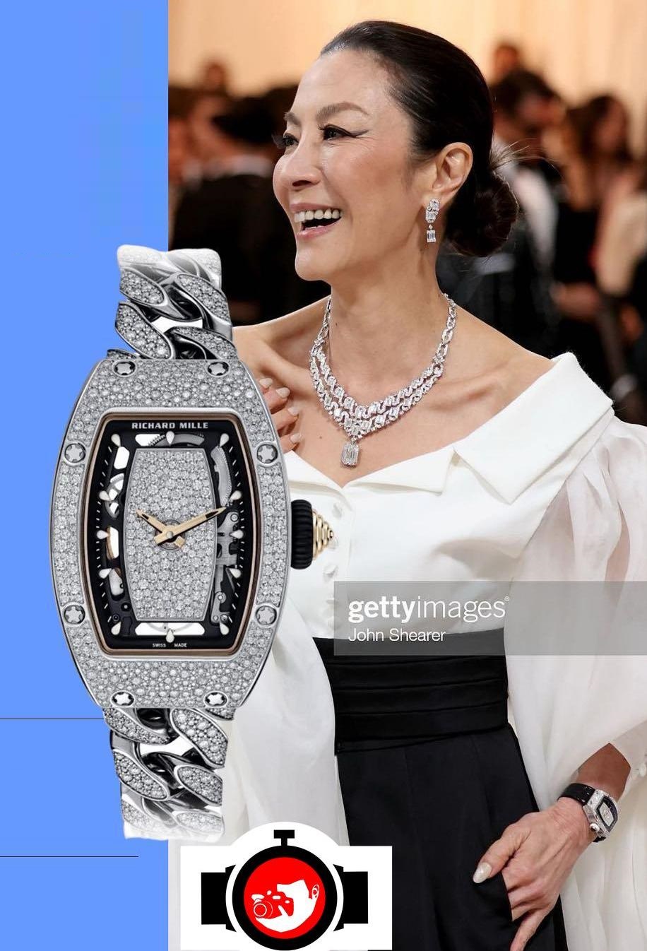 actor Michelle Yeoh spotted wearing a Richard Mille RM007-01