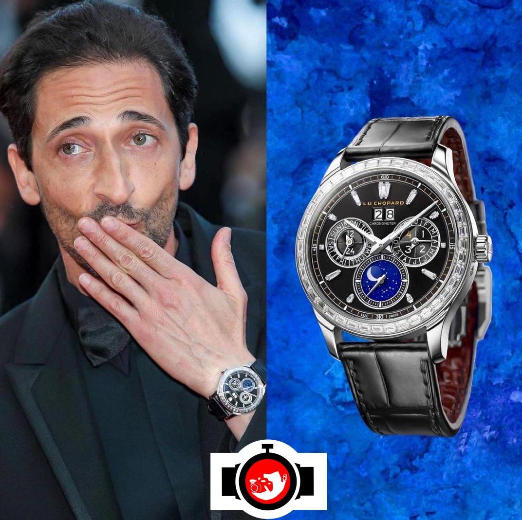 actor Adrien Brody spotted wearing a Chopard 171927-9001
