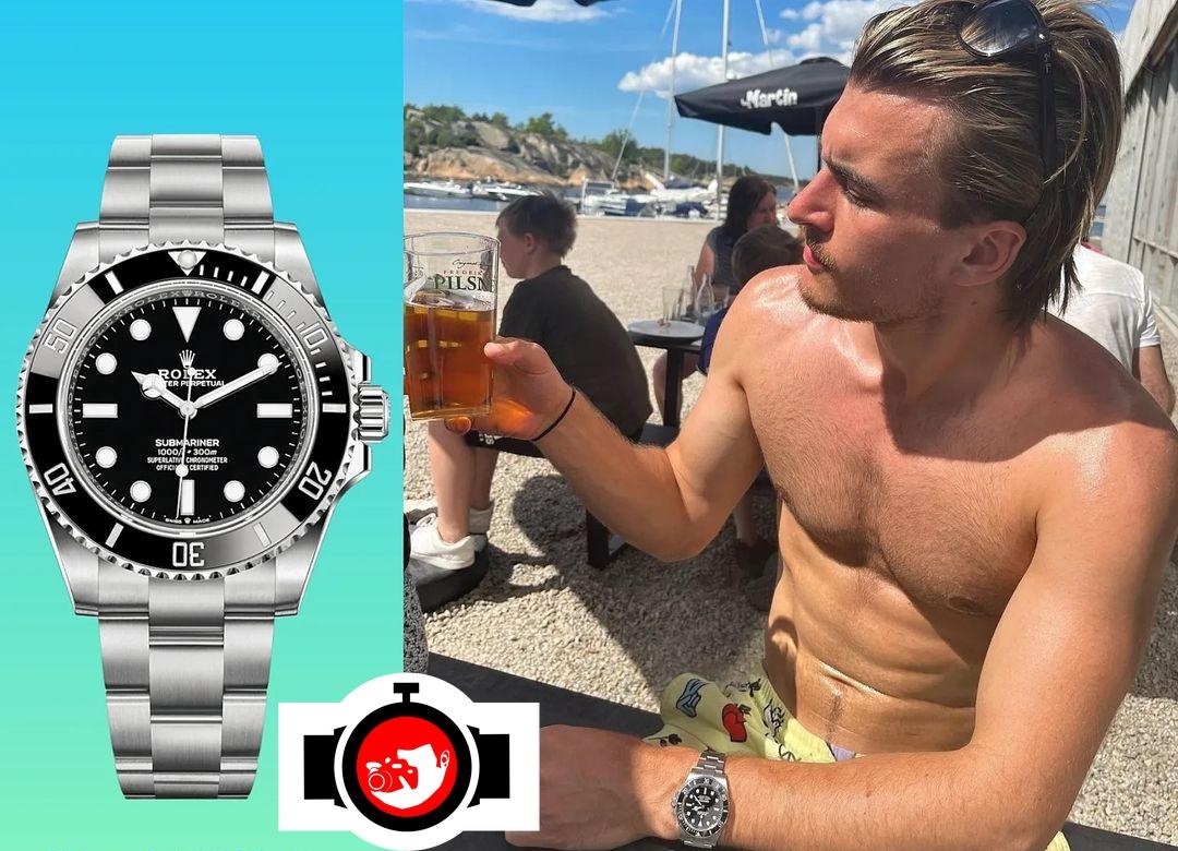 footballer Marcus Johansen Mehnert spotted wearing a Rolex 