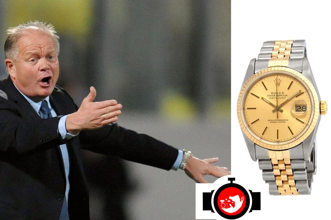 football manager Per-Mathias Høgmo spotted wearing a Rolex 