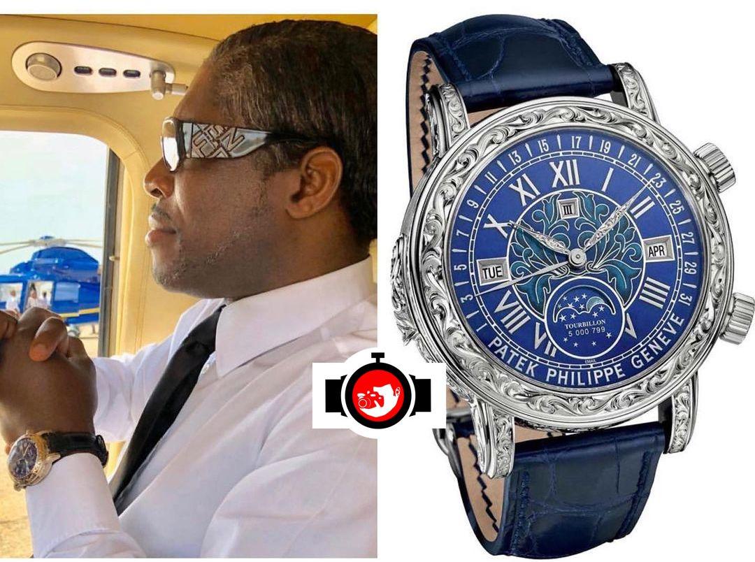 politician Teodoro Nguema Obiang Mangue spotted wearing a Patek Philippe 6002G