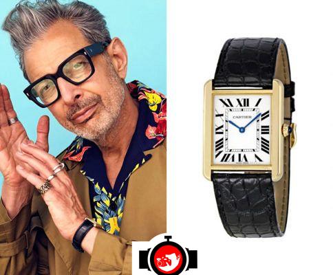 actor Jeff Goldblum spotted wearing a Cartier 