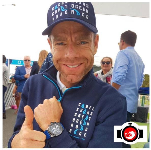 athlete Cadel Evans spotted wearing a Tag Heuer 