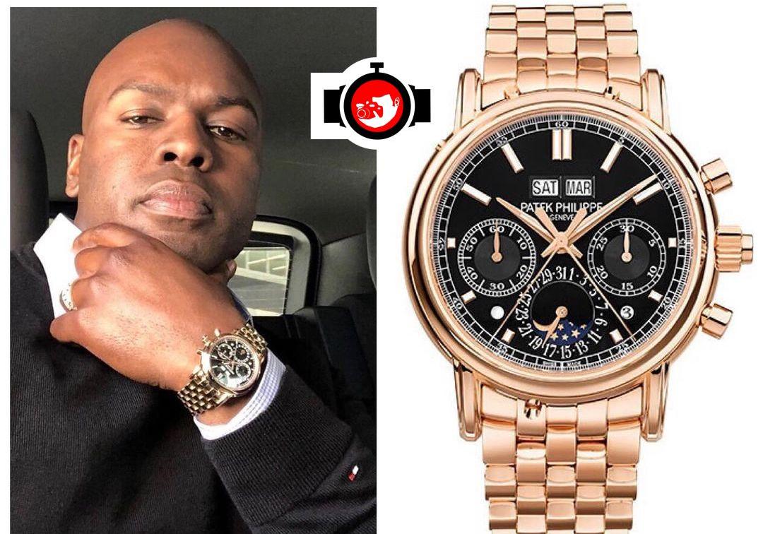 influencer Corey Gamble spotted wearing a Patek Philippe 5204/1R️