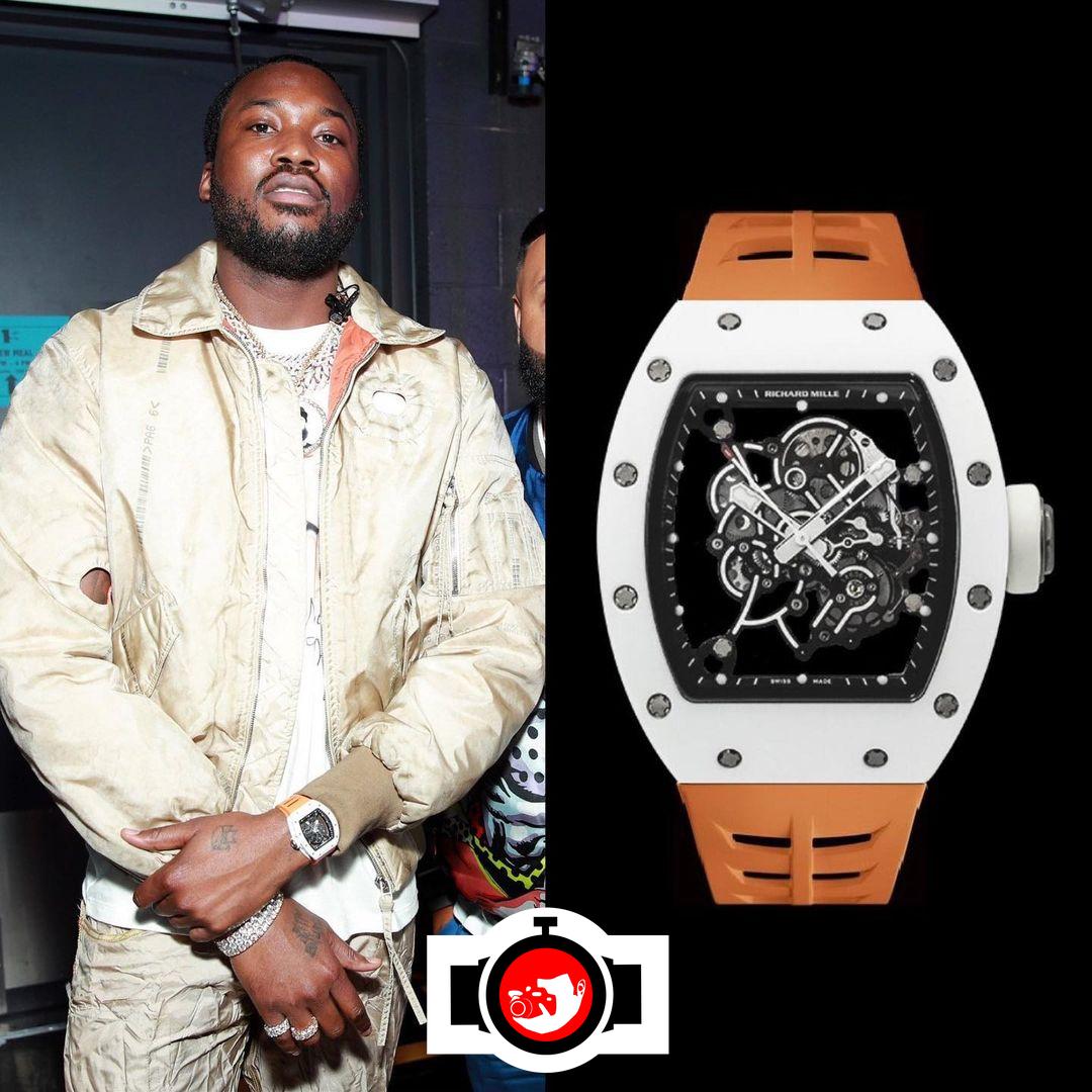 rapper Meek Mills spotted wearing a Richard Mille RM 055