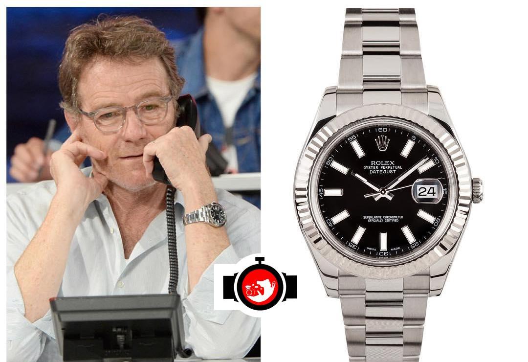 actor Bryan Cranston spotted wearing a Rolex 126334