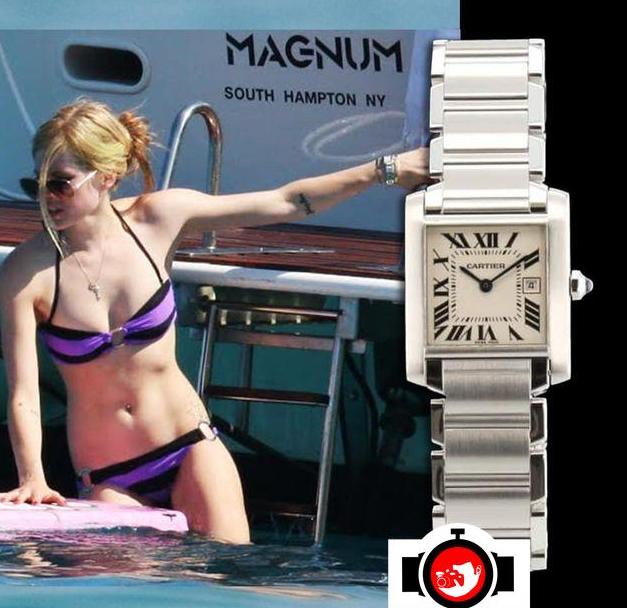 singer Avril Lavigne spotted wearing a Cartier 