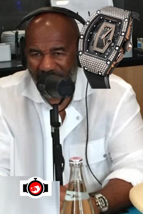 television presenter Steve Harvey spotted wearing a Richard Mille RM37