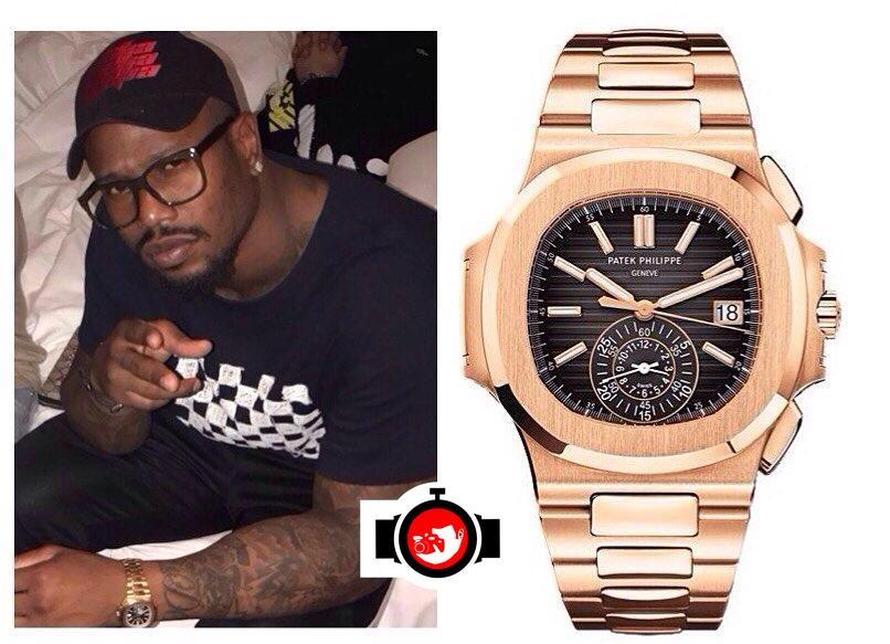 american football player Von Miller spotted wearing a Patek Philippe 5980R