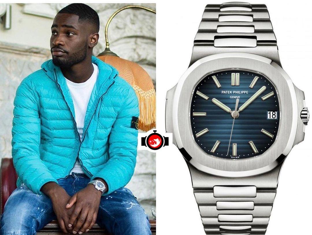 rapper Dave spotted wearing a Patek Philippe 5711/1A-010