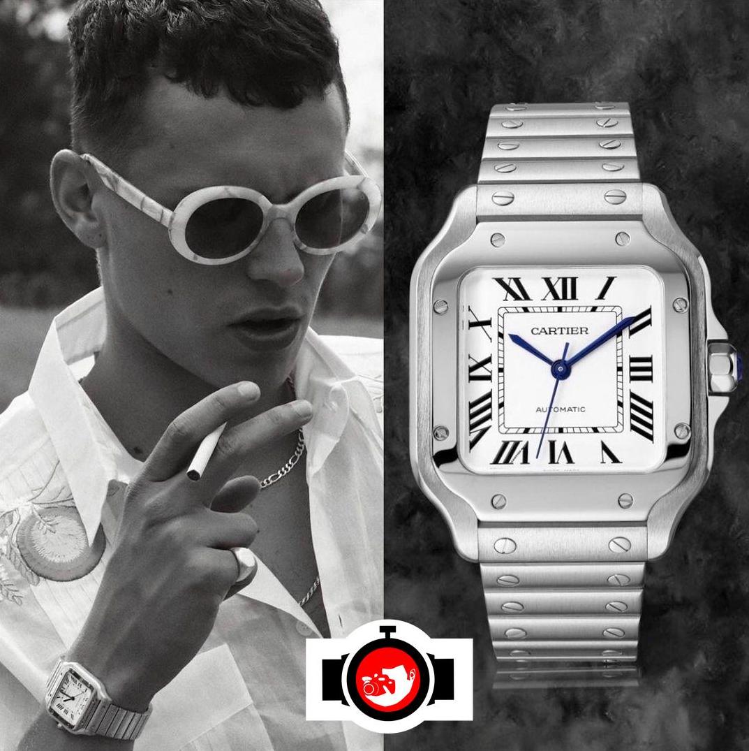 actor Aron Piper spotted wearing a Cartier WSSA0010