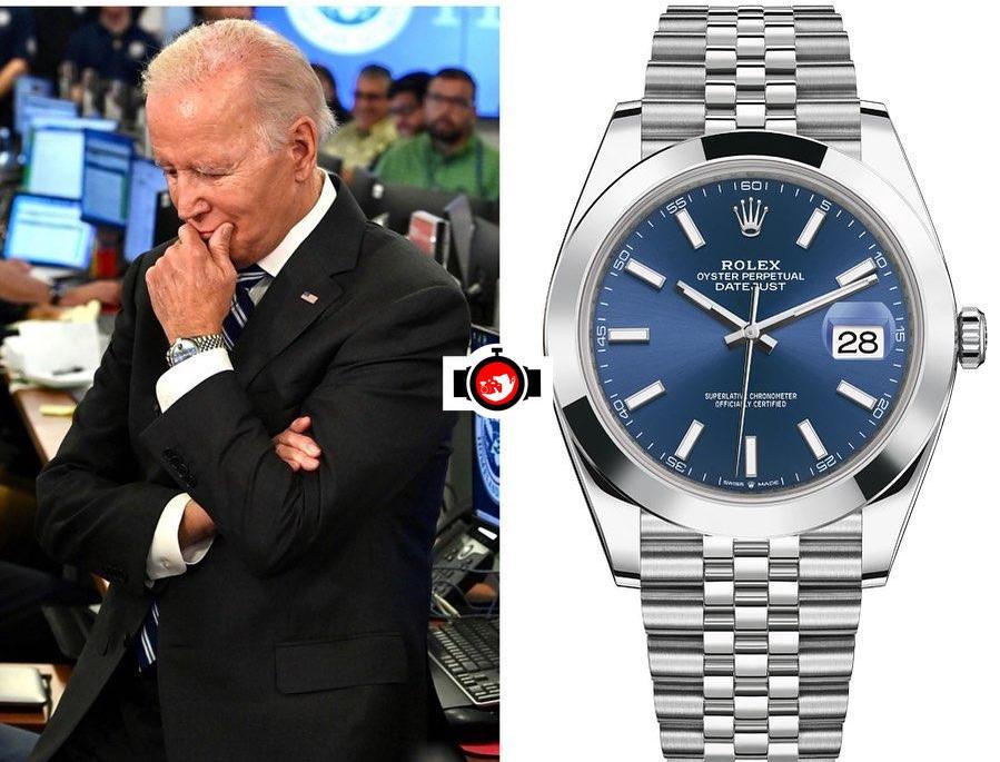 politician Joe Biden spotted wearing a Rolex 126300