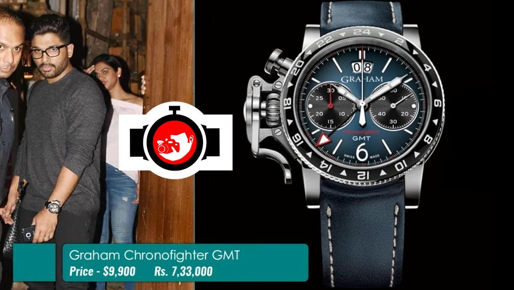 The Dashing Allu Arjun's Collection of Exquisite Watches: Graham Chronofighter GMT