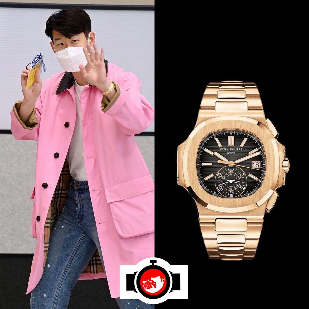 footballer Son Heung-min spotted wearing a Patek Philippe 5980