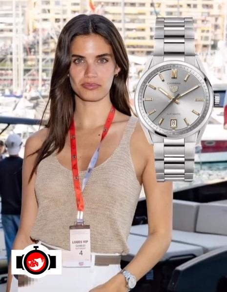 model Sara Sampaio spotted wearing a Tag Heuer 