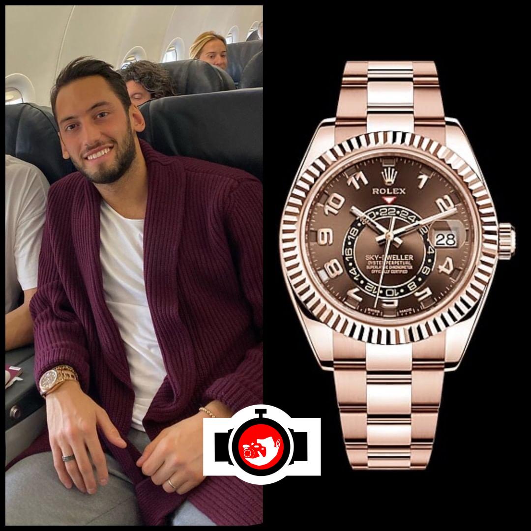 footballer Hakan Çalhanoglu spotted wearing a Rolex 326935