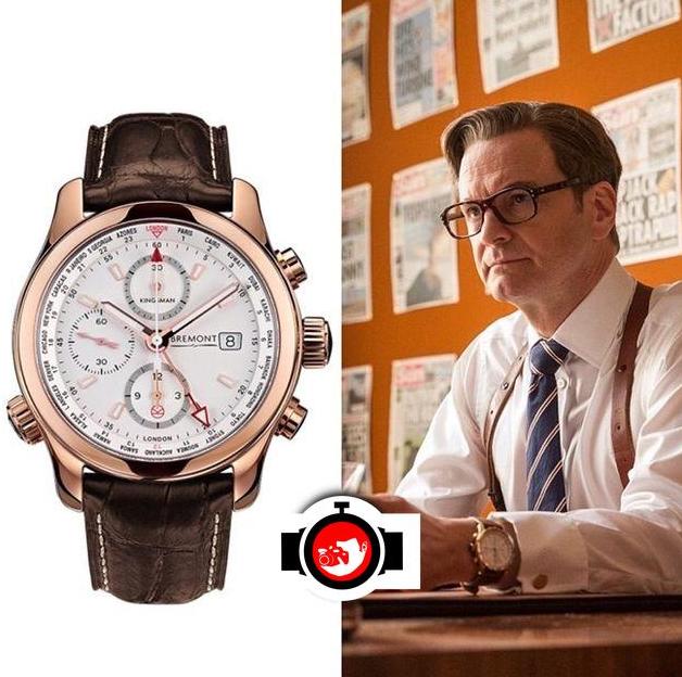 actor Colin Firth spotted wearing a Bremont ALT1-WT WH