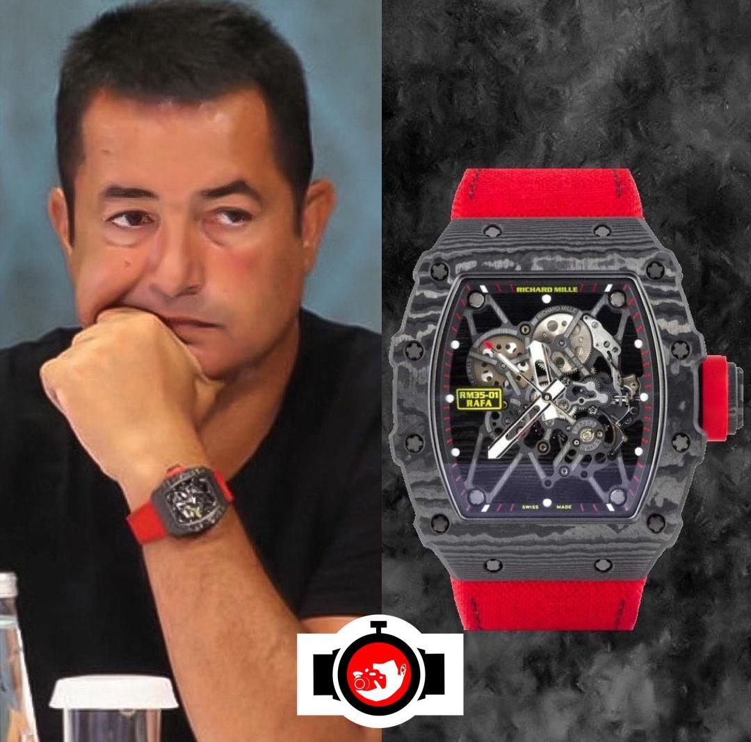 business man Acun Ilicali spotted wearing a Richard Mille RM 35-01